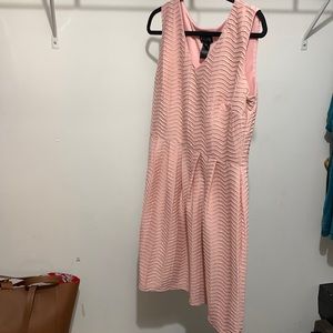Pink textured dress